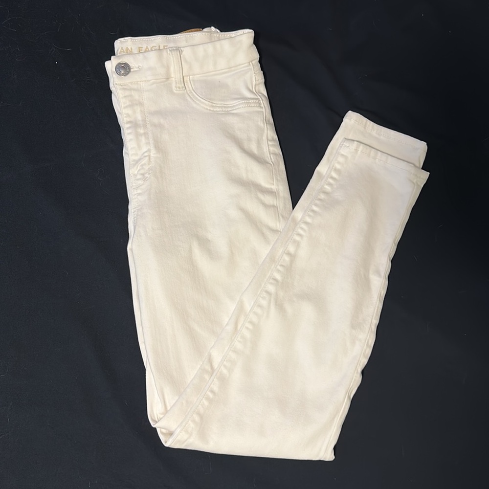 American Eagle Outfitters Cream Women’s Jeggings
